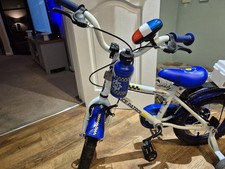 Halfords Apollo Police Patrol Kids Bike 14" Wheel, 4-7years, Stabilisers