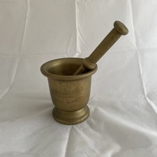 Brass Pestle And Mortar Heavy
