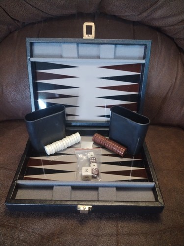 Vintage travel backgammon - vintage, set
