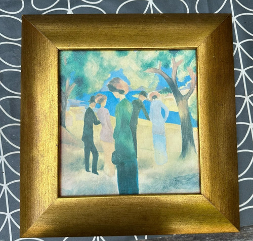 Hand painted oil - hand-painted, oil/acrylic