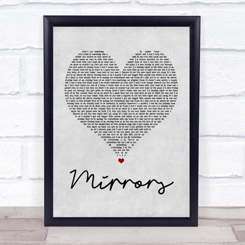 Mirrors grey heart - mirrors,