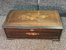Antique wooden swiss cylinder - wooden,