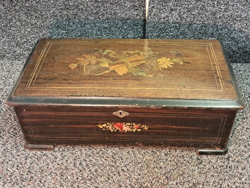 Antique wooden swiss cylinder - antique,