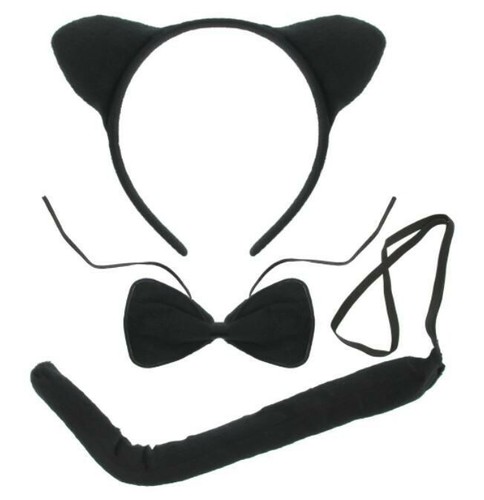 Cat set animal ears bow - set,