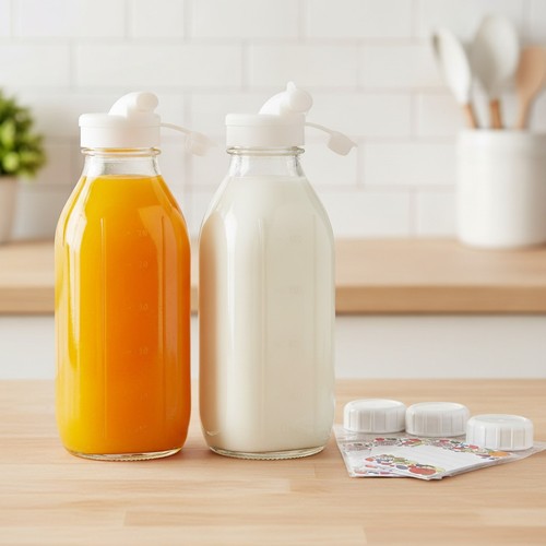 Pack glass milk - glass,