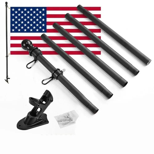 6ft wall mounted flag - flag, pole