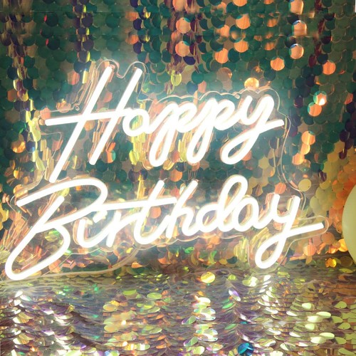 Led neon happy birthday - birthday,