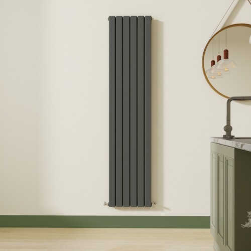 Flat panel radiator vertical - flat,