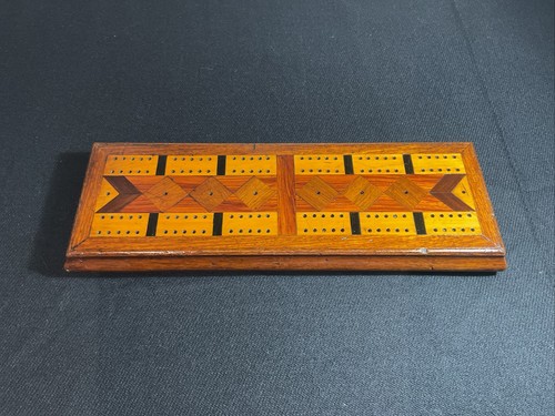 Antique wooden cribbage - antique, board