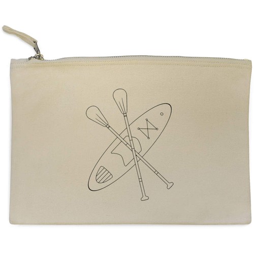 Kayak oars canvas clutch - oars',
