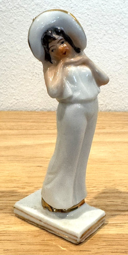 Vtg art deco flapper - art,