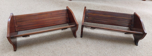 Pair antique inlaid - antique,