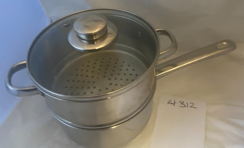 Stainless steel saucepan - steel,