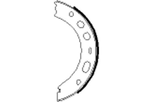 Mintex parking brake shoe set - parking,