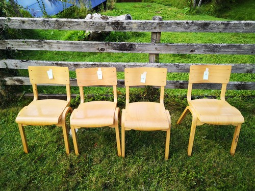 Vintage stacking school chairs - stacking,