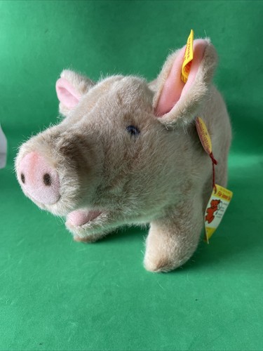 Vintage steiff plush - vintage, pig