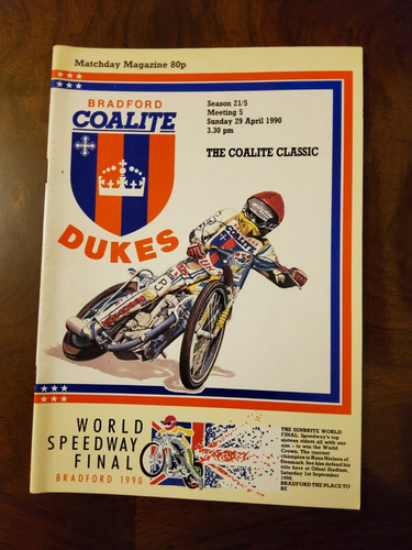 Bradford speedway 1990 prog - 1990,
