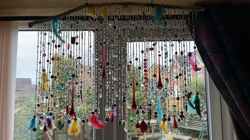 Multicolour beaded glass - multicolour,