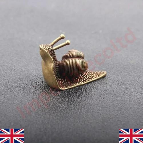 Brass snail animal statue - animal,