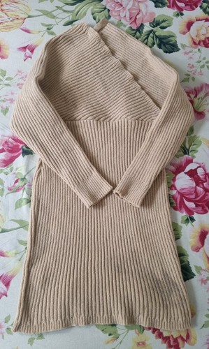 Womens beige ribbed knit - womens,