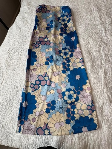 Zara floral boob tube dress - boob,