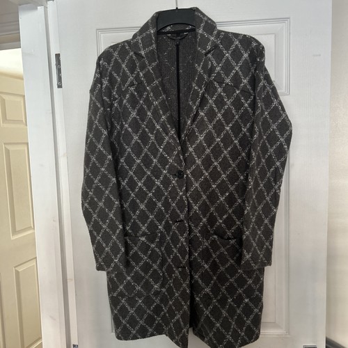 Next grey check boucle knit - grey,