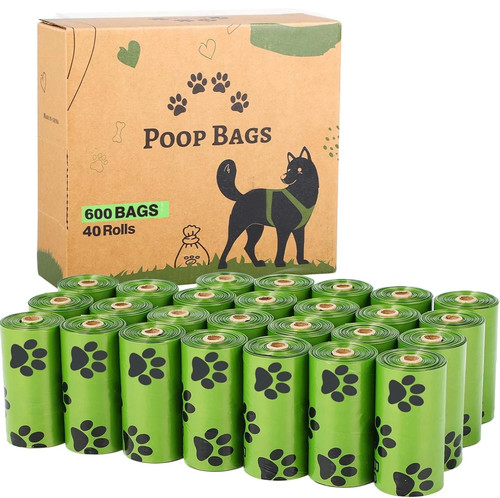 600 dog poop bags - dog, rolls