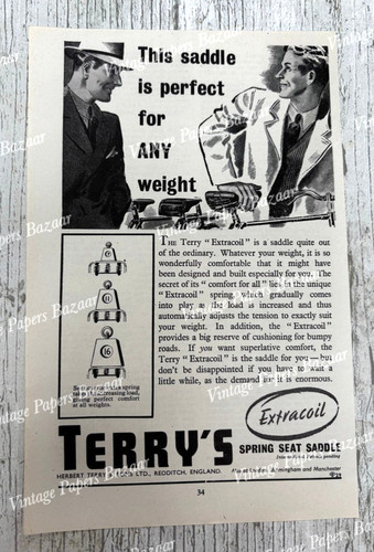 Terry spring seat saddle - seat,