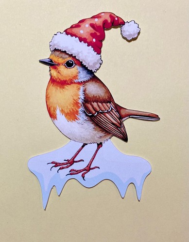 Robin die cuts card toppers - cuts,