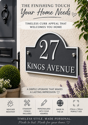 House sign door - sign, number
