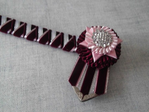 Burgundy velvet ribbon - 13",