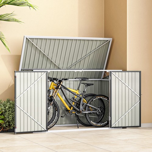 Outdoor lockable bicycle shed - lockable,