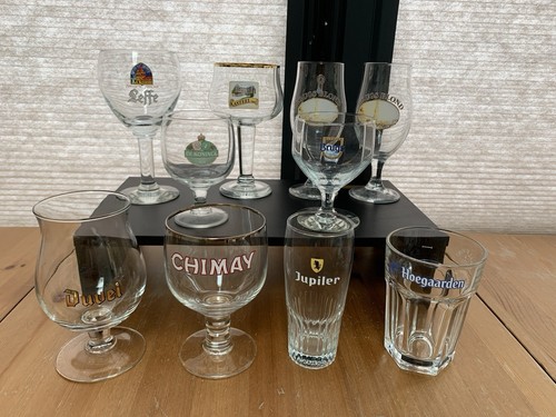 10x belgian beer - beer, glasses