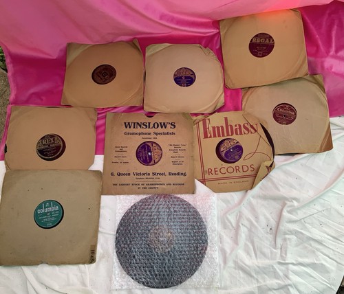 Vintage rpm shellac record - shellac,
