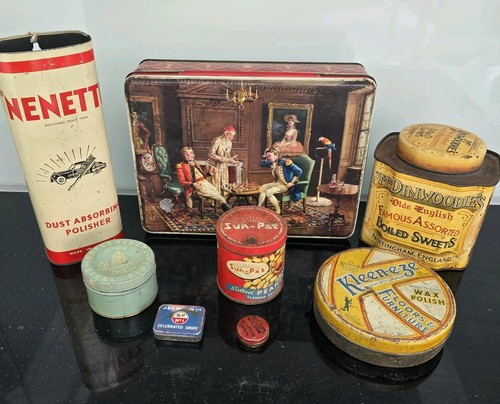 Vintage tins and cans - tins, lot