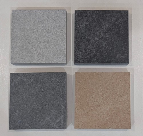 Porcelain tile coasters - porcelain,