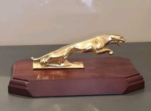 Brass jaguar leaping - brass,