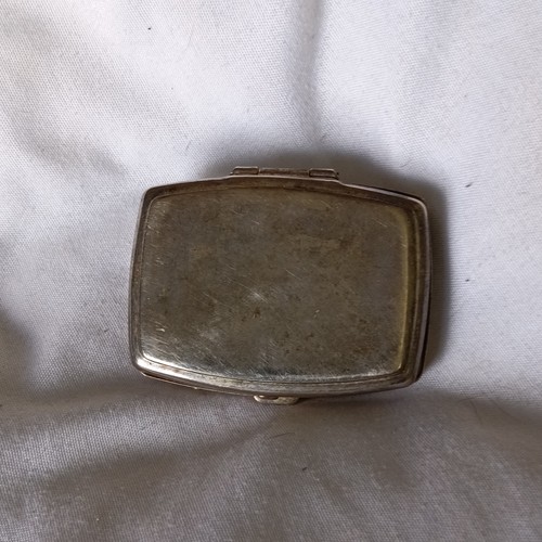 Small silver metal - silver, hinged