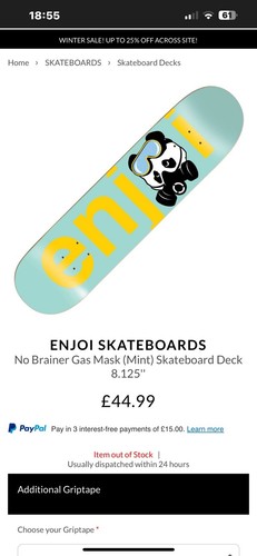 Skateboard enjoi - -,