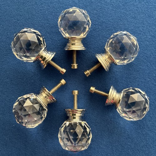 Clear glass faceted - glass,