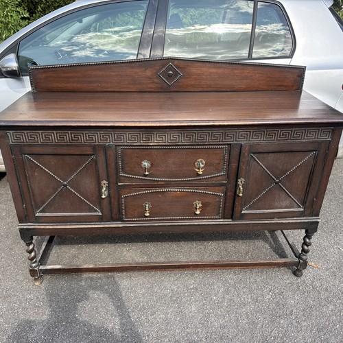 Antique sideboard with barley - with,