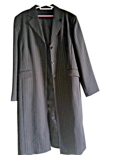Ladies piece pin stripe long - pin,