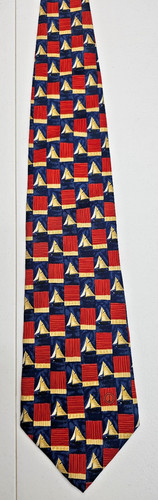 Dunhill geometric sailboat tie - dunhill,