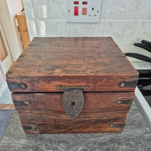 Vintage wooden square storage - wooden,