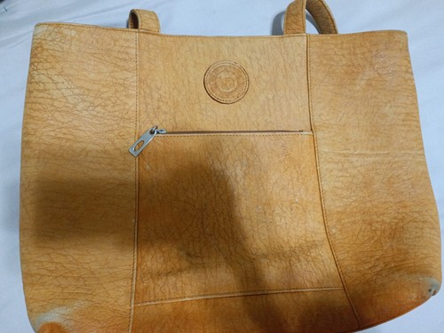 Vintage leather tote - leather, bag