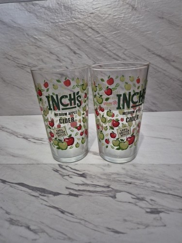 Inch cider pint glasses - cider,