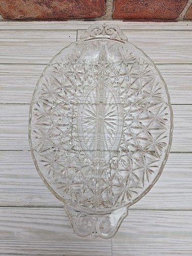 Relish dish glass crystal - relish,