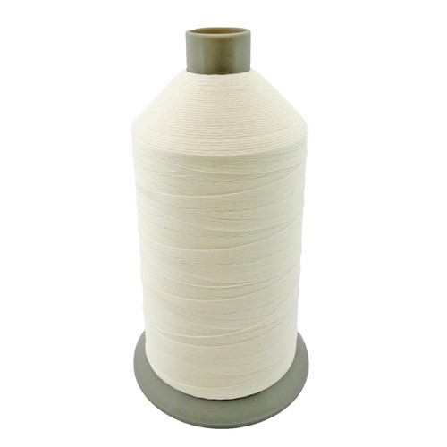 White bonded nylon - white,