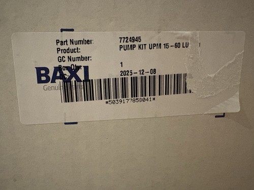 Brand new baxi - kit, upm