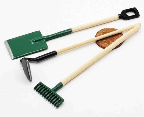 Dolls house garden tools - house,